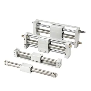 Pneumatic Cylinder Manufacturer Airtac Type RMS Series RMS25 Rodless Magnetic Cylinder