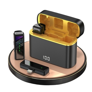 Micrófono <span class=keywords><strong>de</strong></span> Clip <span class=keywords><strong>de</strong></span> cuello inalámbrico con reducción <span class=keywords><strong>de</strong></span> ruido, cámara <span class=keywords><strong>de</strong></span> teléfono inteligente, estudio <span class=keywords><strong>de</strong></span> vídeo, transmisión en vivo, reunión en línea, micrófono para profesor <span class=keywords><strong>de</strong></span> discurso - Product Image 1