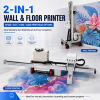 Imprimante murale et de sol UV automatique 2026, machine de peinture intégrée à jet d'encre 3D XP600 I1600 I3200 pour la décoration commerciale et domestique