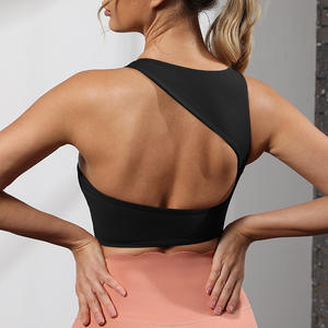 Top Corto Deportivo Personalizado al por Mayor para Mujer, Diseño sin Mangas, Transpirable, Espalda Descubierta, Estilo Simple, para Yoga y Gimnasio - Product Image 3