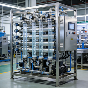 Equipo Personalizado para Estación de Recarga de Agua, Máquina con Bomba PLC, Sistema de Purificación de Agua EDI, 2000L/Hora, 1 Año de Garantía para Negocios - Product Image 2