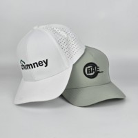 Chapeau Bob Hydrophobe Haut de Gamme Sur Mesure avec 6 Panneaux et Trous d'Aération, en Spandex, à Bord Plat et à Bord Sandwich, Idéal pour la Course à Pied