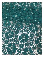 Tissu en dentelle brodée polyester/métallique 2026, tricoté, poids moyen, respirant, résistant aux plis, pour accessoires vestimentaires