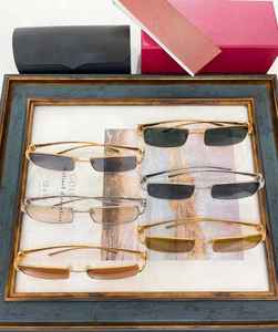 Gafas de Sol de Diseño de Lujo 2024 con Lentes de Espejo, para Hombre y Mujer, de Alta Calidad, Clásicas, con Marco de Metal Blanco, Nuevas y Modernas - Product Image 6