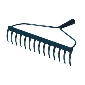 Outil de jardin en acier Offre Spéciale Râteau à arc de haute qualité avec manche en fibre de verre Tête de râteau antirouille - Product Image 4