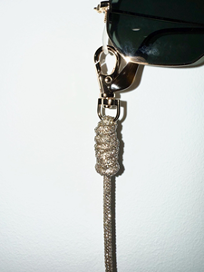 Sangle de sac à main en chaîne de cristal <span class=keywords><strong>Swarovski</strong></span>, sangle de téléphone portable, sangle de <span class=keywords><strong>lunettes</strong></span> en macramé, cadeau, sangle unique - Product Image 4