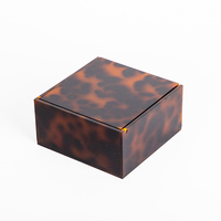 Women's sets — boîte à bijoux de luxe en plexiglas, Cube de rangement carré en acrylique, couvercle rabattable