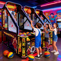 Machine de jeu d'arcade de basket-ball pour enfants style NBA, prix d'usine, machine de jeu de sport de basket-ball à monnayeur pour parc d'attractions