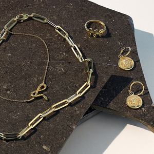 جديد وصول 18k مطلية بالذهب 925 فضة عقدة ثعبان عقد للسيدات المختنق - Product Image 6