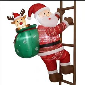 Reliable Manufacturer Inflatable Santa Claus with <b>LED</b> Lights for Christmas Outdoor Commercial Advertising Promotion Decor - Product Image 5