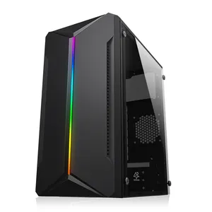 SNOWMAN Most popular computer cases M-ATX PC case OEM Gaming pc Case with Tempered Glass