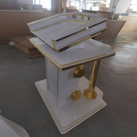 Banc de table d'église en acrylique exquis, personnalisé, salle de conférence, conférence, discours, présentation de luxe