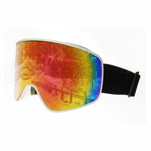 Lunettes de ski magnétiques compatibles avec les casques, à verres cylindriques, écologiques, pour hommes et femmes - Product Image 1