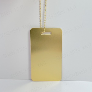 Plaque de nom en acier inoxydable personnalisée et personnalisable, en métal brossé, avec informations personnelles gravées - Product Image 4