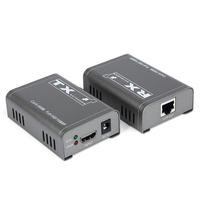 Extensor HDMI Xput sobre Cable CAT5e/CAT6, Máx. 60M, 1080P, Copia EDID Integrada, Kit de Transmisor y Receptor IR Bidireccional