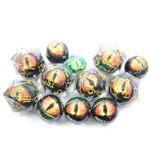 Wholesale Dragon And Dungeon Dice 33mm Resin Precision Moving Dragon Eye Dice