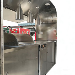 Chariot de petit-déjeuner commercial multifonctionnel, chariot de vente ambulante mobile, chariot de nourriture célèbre sur Internet, en acier inoxydable - Product Image 5