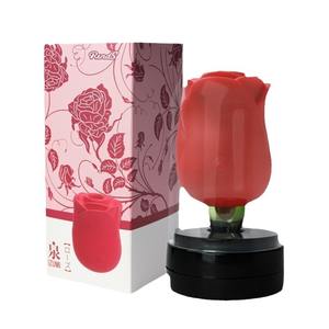 2021 गर्म बिक्री पीला लाल काले डबल पक्षीय गुलाब आकार सेक्स खिलौने Clitoral जीभ चाट चूसने गुलाब महिलाओं के लिए थरथानेवाला - Product Image 1