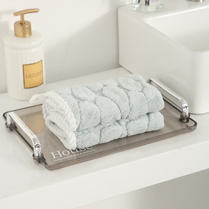 Ensemble de serviettes de bain en microfibre corail 35x75cm 70x140cm, motif floral, doux pour la peau, usage domestique - Product Image 4