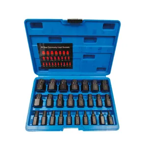 KAFUWELL SS23340A Wholesale 25 Pc Torx Star Sockets & Bit Set Drive Handheld Tool Torque Star Screwdriver Socket Set Low Price