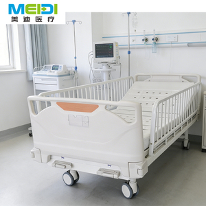 <span class=keywords><strong>Lit</strong></span> d'hôpital pédiatrique manuel MEIDI à 2 fonctions avec barrières complètes - Product Image 5