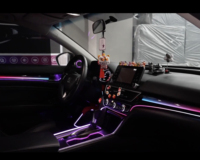 Kit d'éclairage d'ambiance dynamique en fibre de carbone Symphony pour Accord 10e génération 2018-2022, accessoires de garniture d'éclairage intérieur automobile