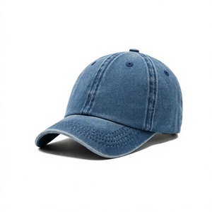 Gorra de Béisbol Azul Denim Lavado, con Visera Curva, Suave, Unisex, Casual, para Exteriores, Protección Solar - Product Image 3