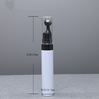 Flacon roll-on vide 15 ml blanc/noir pour sérum contour des yeux, tube à bille anti-âge pour crème contour des yeux, contenant cosmétique