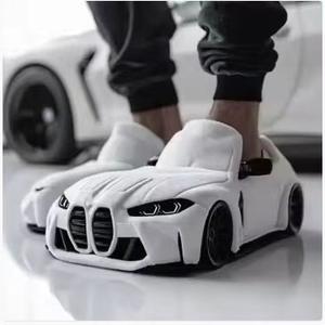 Racing <strong>Car</strong> Shape Plush Toy Closed Toe Anti-Slip Light Weight Winter Autumn <strong>Slipper</strong> Shoe - Product Image 1