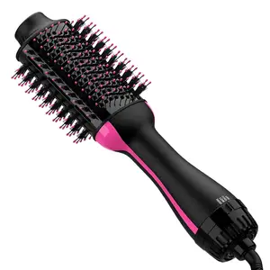 One Step Hot Air Brush & Styler Comb Wall Mounted Professional Hair Dryer Brush