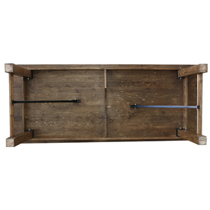 Mesa de granja de madera de <span class=keywords><strong>pino</strong></span> de alta calidad, venta al por mayor, barata, de fábrica, para comedor - Product Image 4