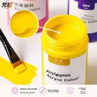 Set Cat Warna Akrilik 24 Warna dalam Botol 300ml Tahan Air Cepat Kering untuk Seni Dinding, DIY Anak, Graffiti, Cina