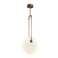 Lustre long en laiton antique, verre doré, cristal moderne, LED, pour maison, hôtel, grandes pièces, escaliers, design en fer