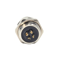 Imperméable Personnalisable À Souder M12 4pin Femelle 4pin Connecteur Filaire Câble Connecteur