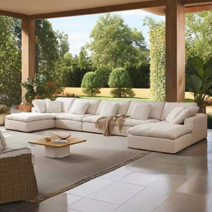 โซฟาโมดูลาร์รูปตัวยู ดีไซน์ใหม่สไตล์เมดิเตอร์เรเนียน ผ้ากันน้ำ สำหรับใช้ในบ้าน โรงแรม อพาร์ทเมนต์ - Product Image 2