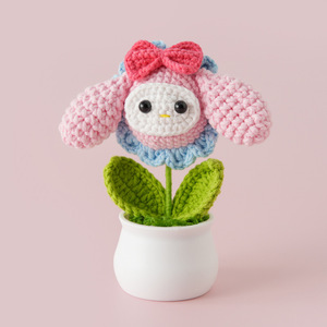 Serie de Mini Muñecas de Dibujos Animados Personalizables, Hechas a Mano con Hilo de Lana, Planta Suculenta Realista en Maceta, Adorno de Escritorio de 14 cm, Terminado - Product Image 4