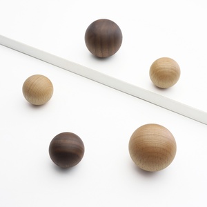 Rắn gỗ lỗ duy nhất ngăn kéo hạt xử lý với bóng thiết kế hiện đại cho tủ quần áo đăng nhập cửa tủ xử lý - Product Image 3