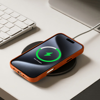 Personnalisé pour la couverture de l'iPhone Porte-cartes magnétique Premium pour l'étui de l'iPhone Étui en cuir de téléphone