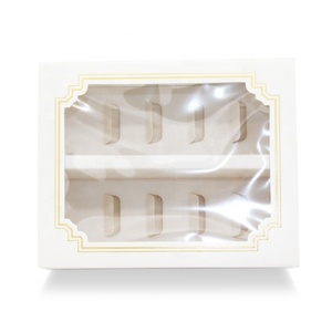 Cute White Container Plastic Acrylic Paper <b>Christmas</b> Biscuits Window Packaging Cookies <b>Box</b> - Product Image 4