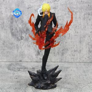 One Pieced GK Demoned Kick <span class=keywords><strong>Sanji</strong></span> Flame Effect Diable Jambe Suit Modelo Estatua En Caja Figura Coleccionable Anime Personaje Ornamento - Product Image 2