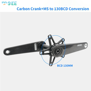 Pédalier de vélo de route en fibre de carbone SeeMore haute performance MS Direct Mount avec bras de manivelle et pince de pédalier pour vélo de route et gravel - Product Image 1