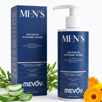 Nettoyant intime naturel pour hommes, gel douche nettoyant pour le corps avec formule apaisante, pH équilibré, parfum frais, élimine les odeurs et la transpiration