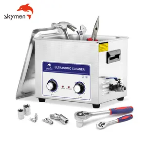 Skymen 10L不锈钢2.6 gal数字清洗机耐用清洁化油器发动机黄铜超声波清洗机