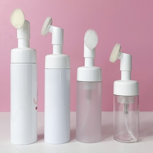 Empty Facial Foaming White Foam Cleanser <b>Bottles</b> <b>Pump</b> Foam <b>Bottle</b> and Lash <b>Bottle</b> Soap and Brush - Product Image 1