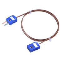 Mini connecteur à sonde exposée, capteur de température basse température, thermocouple de type T avec prise