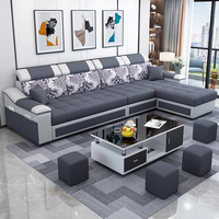 Meubles en gros, canapé en tissu en forme de L au design simple, canapé moderne de luxe, ensemble de canapés pour la maison, meubles pour le salon
