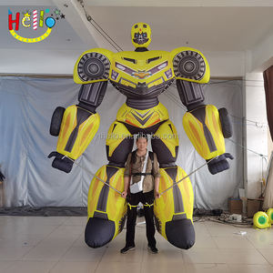 Disfraz de <span class=keywords><strong>abejorro</strong></span> inflable para caminar de desfile <span class=keywords><strong>gigante</strong></span> Disfraz de robot inflable amarillo - Product Image 6