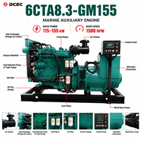 Moteur de générateur diesel marin 6 cylindres DCEC 6CTA8.3-GM8.3L 115-155 kW 6CTA8.3-GM115 6CTA8.3-GM155 pour bateau avec certification CCS