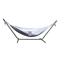 Hamac portable, lit-balançoire en Nylon, pour 2 personnes, double support pliable, intérieur et extérieur, tente de survie, vente en gros