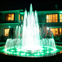 Fontaine musicale laser personnalisée de luxe, petite, programmable, synchronisation musicale, lumière LED RGB, attraction touristique, lac, piscine